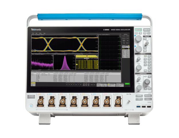 6 Series B mixed signal oscilloscope displaying jitter