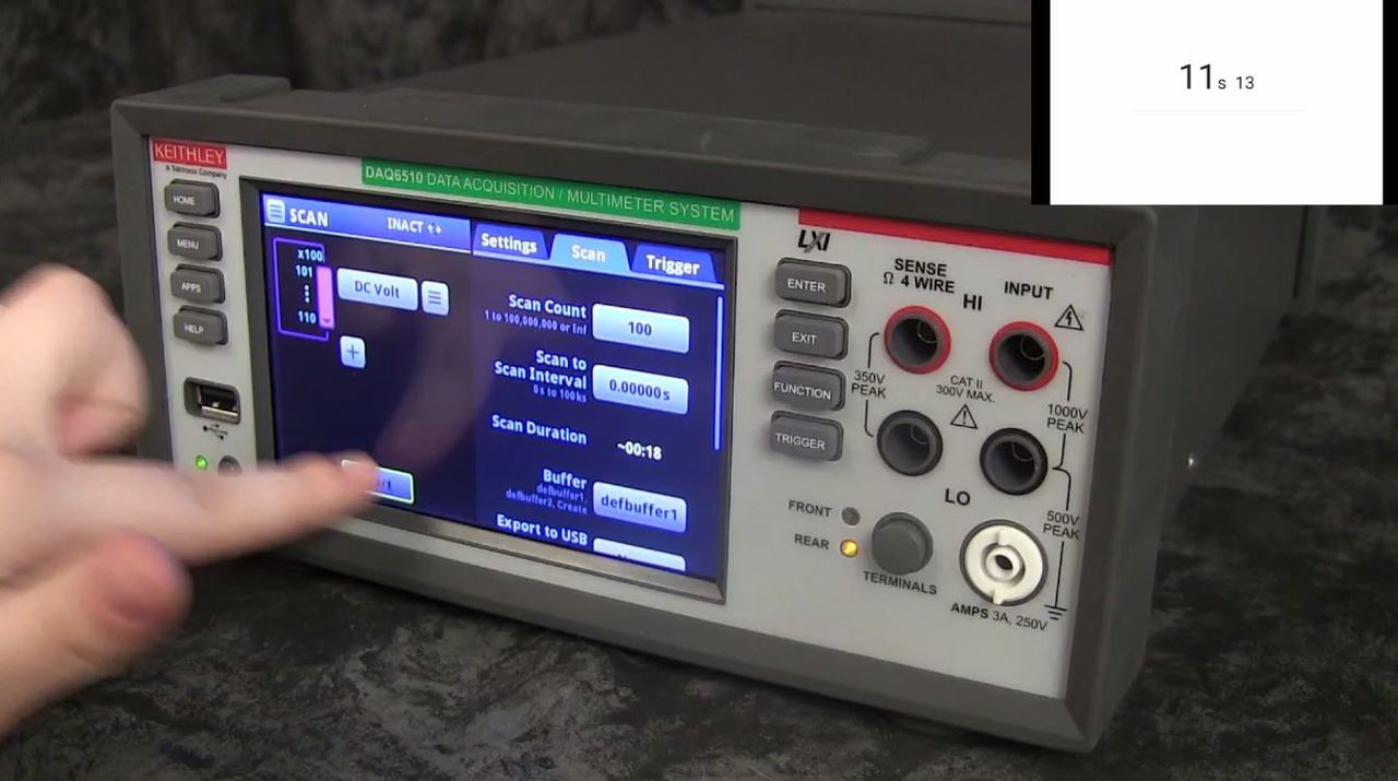 Setup Speed Comparison Keysight 34972A  Keithley DAQ6510