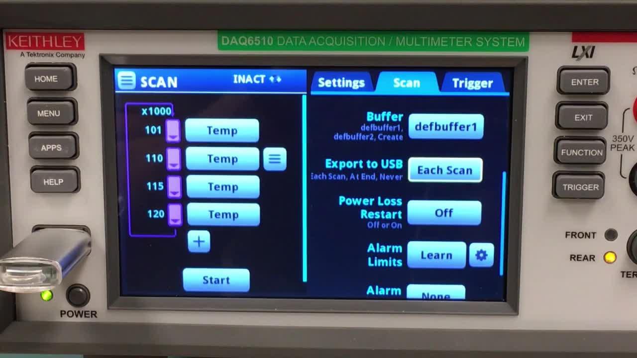 Temperature Scanning for Thermal Profiling