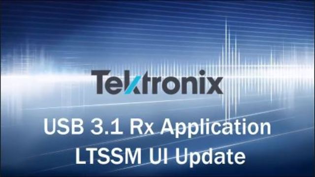 USB 31 Rx Link Training Status State Machine