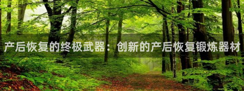 征途国际神州:产后恢复的终极武器:创新的产后恢复锻炼器材