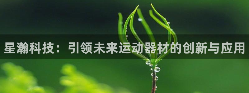 征途国际娱乐是那个系列的台子:星瀚科技:引领未来运动器材的创